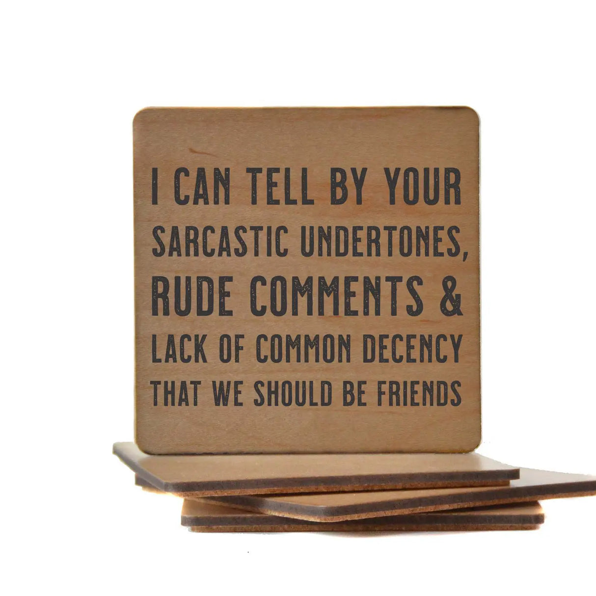 Wooden Bar Coasters