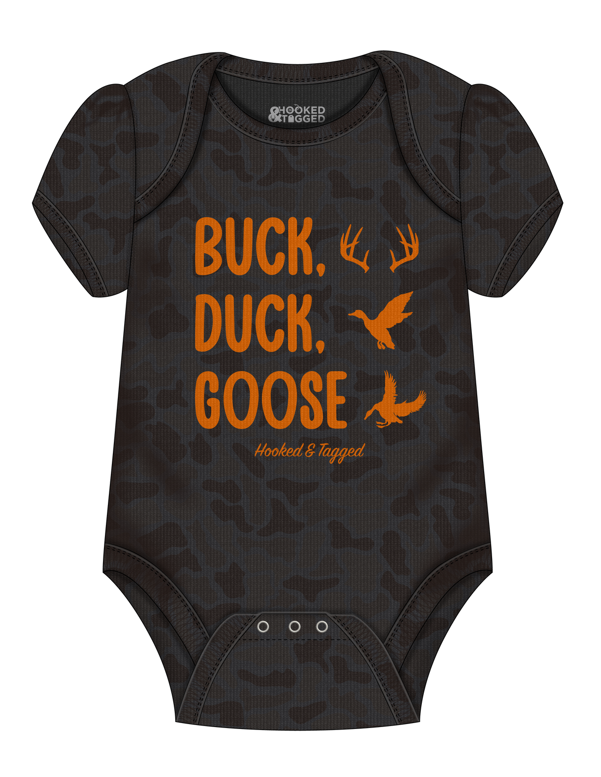 Buck, Duck, Goose Onesie