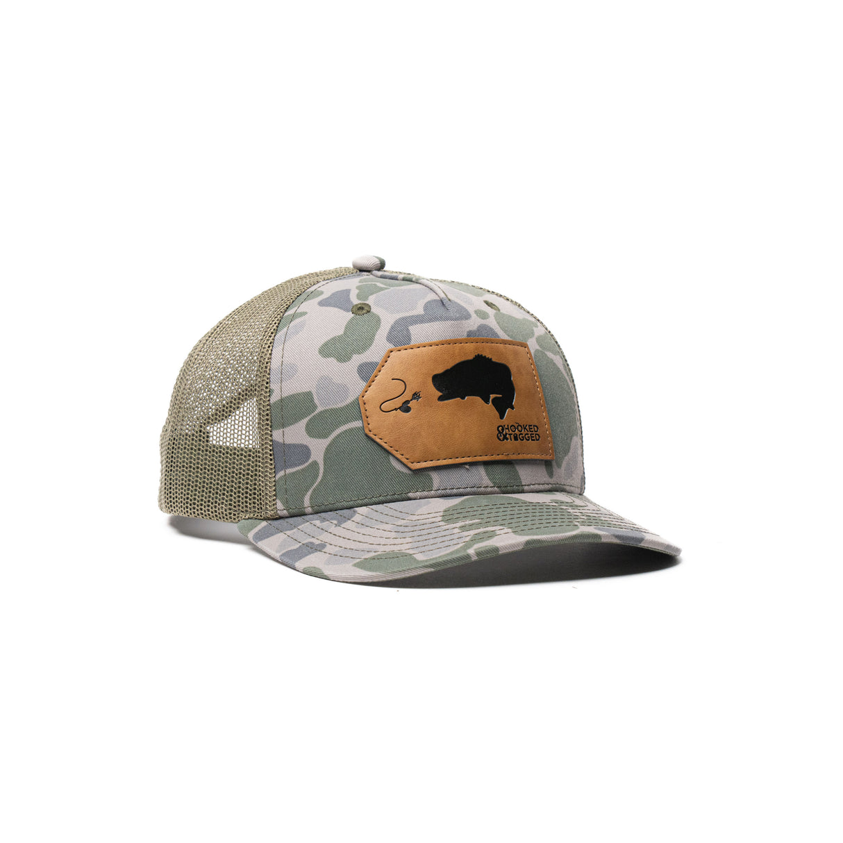 Youth Largemouth Bass Trucker Curved Bill Hat
