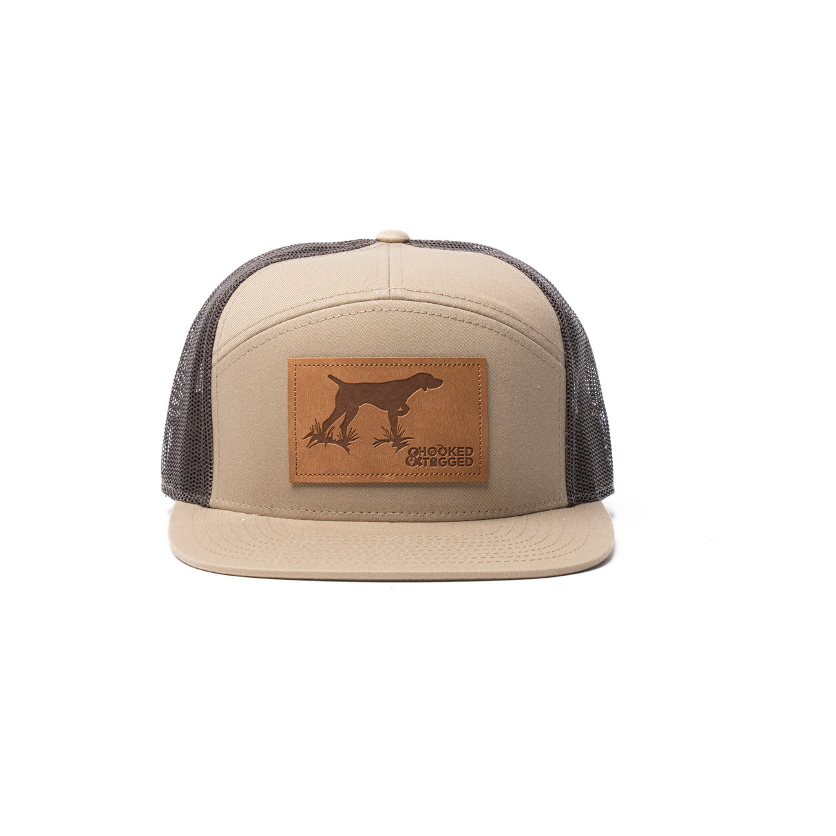 Pointer Dog - 7 Panel Flat Bill Hat