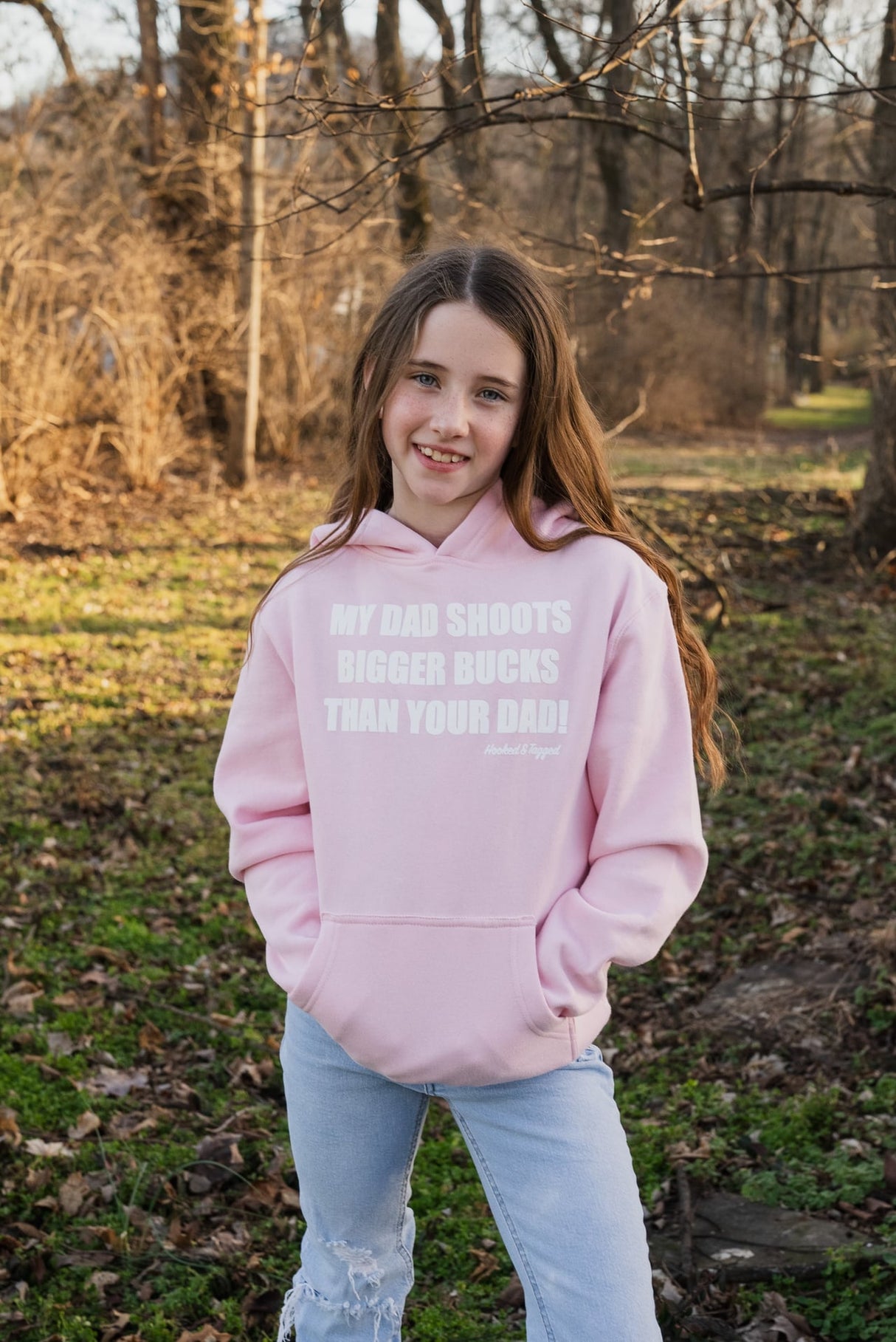 *SALE* Youth "My Dad Shoots Bigger Bucks Than Your Dad" Hoodie