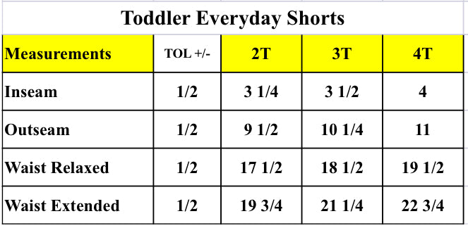 Toddler Everyday Shorts