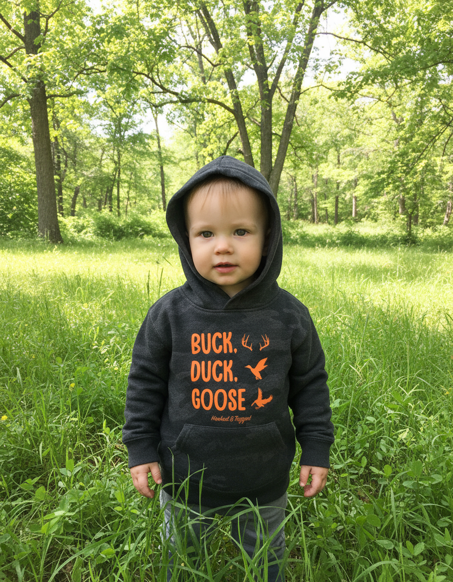 Toddler Buck, Duck, Goose Hoodie