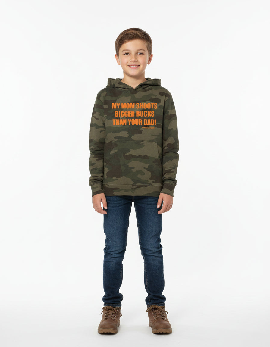 *SALE* Youth "My Mom Shoots Bigger Bucks Than Your Dad" Hoodie