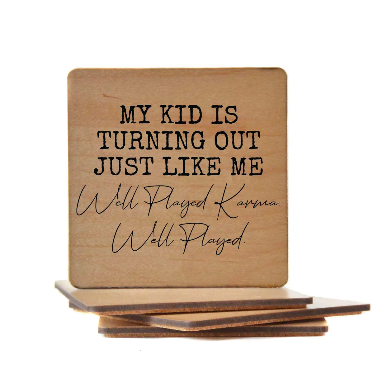 Wooden Bar Coasters