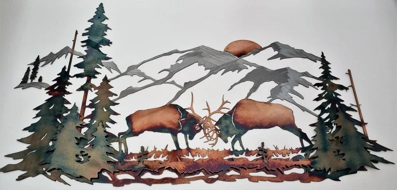 Metal Art Majestic Morning Elk