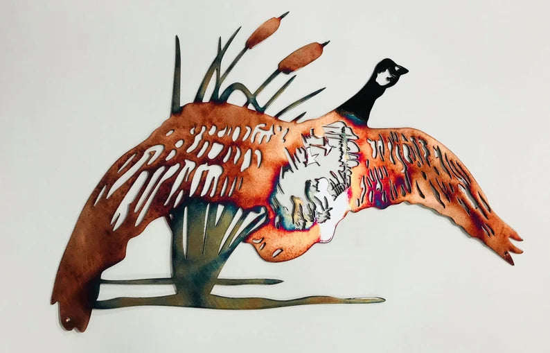 Metal Art Goose Hunting Labrador