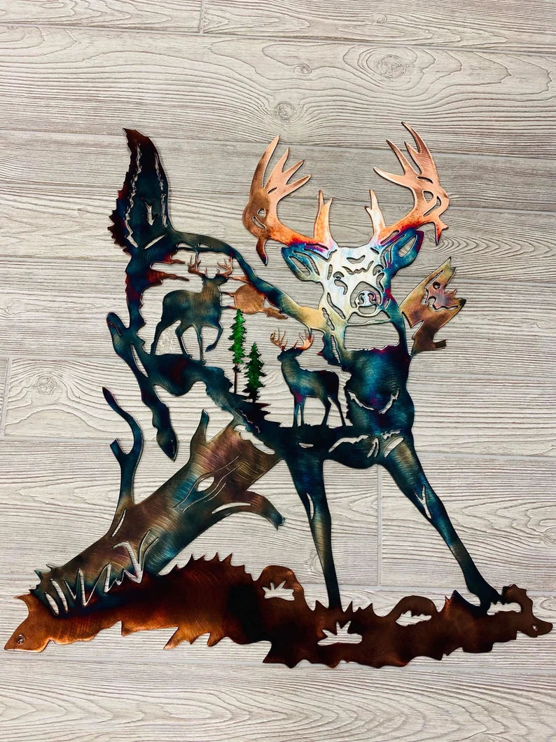 Metal Art Triple Threat Whitetail