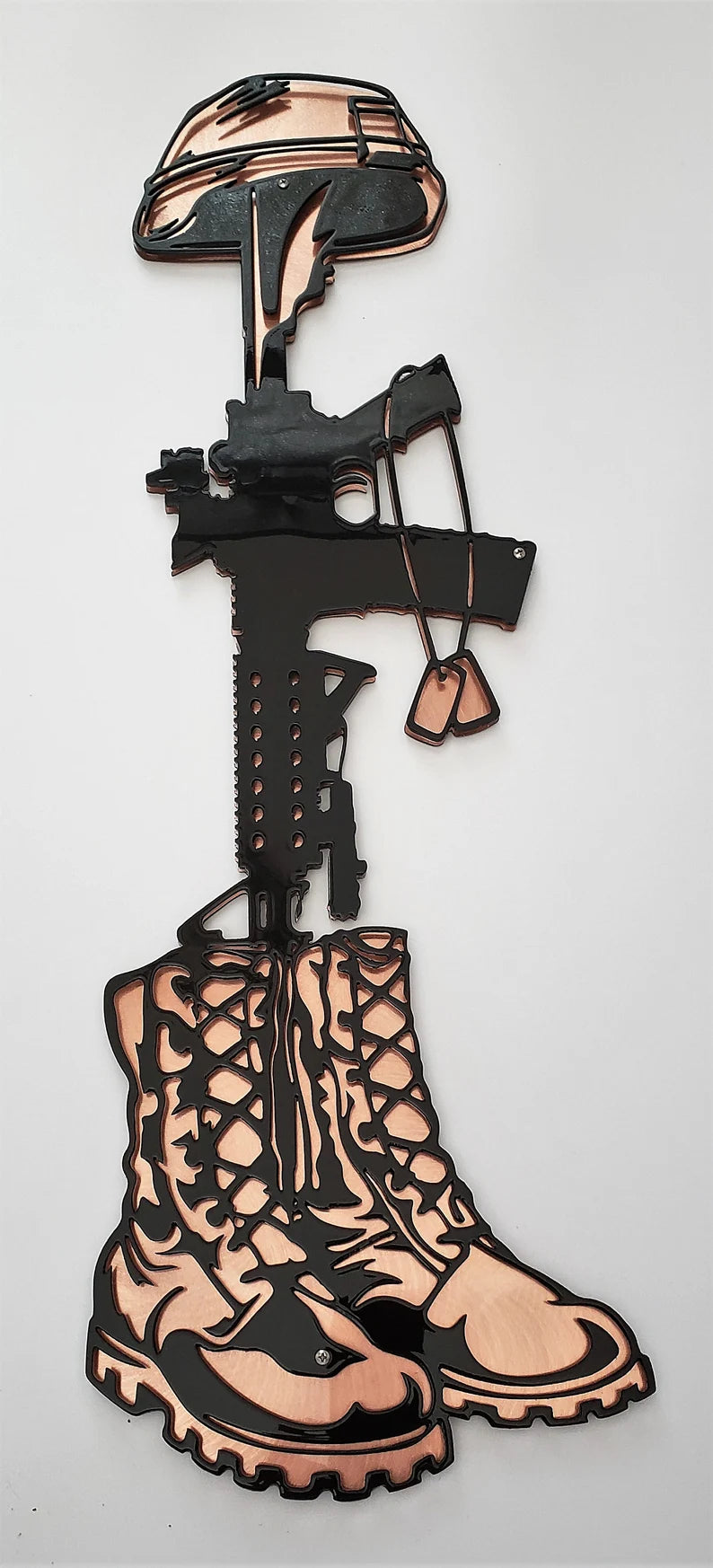 Metal Art Fallen Soldier