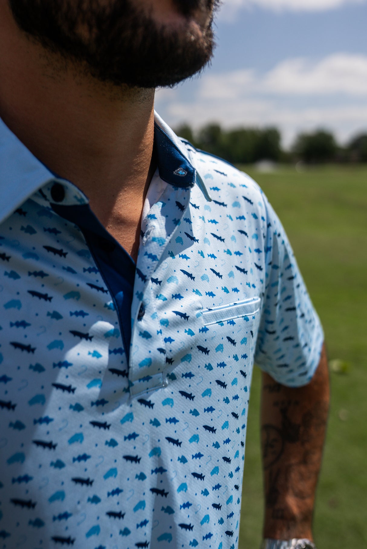 Fishing Is Life Performance Polo