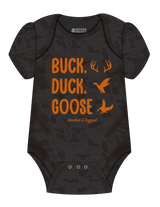 Buck, Duck, Goose Onesie