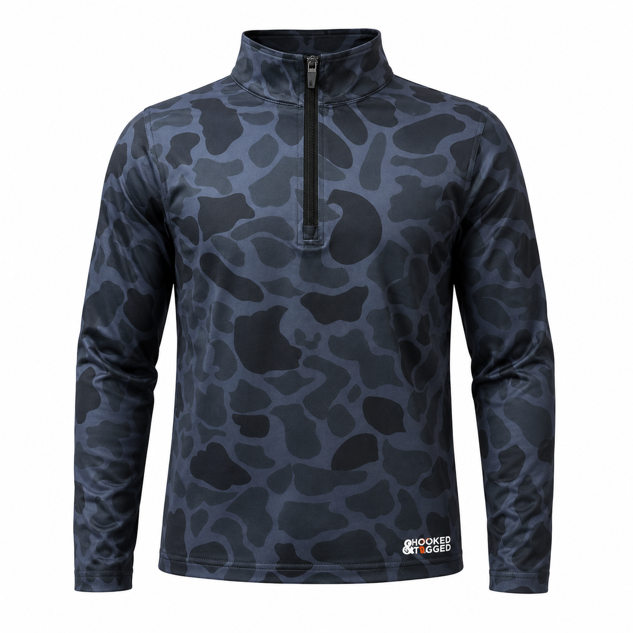 Youth Old School Camo Performance Quarter Zip