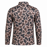Youth Old School Camo Performance Quarter Zip