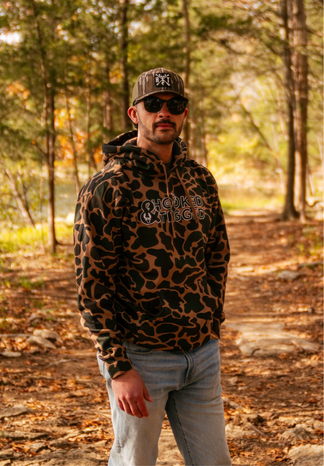 Old School Camo Logo Hoodie