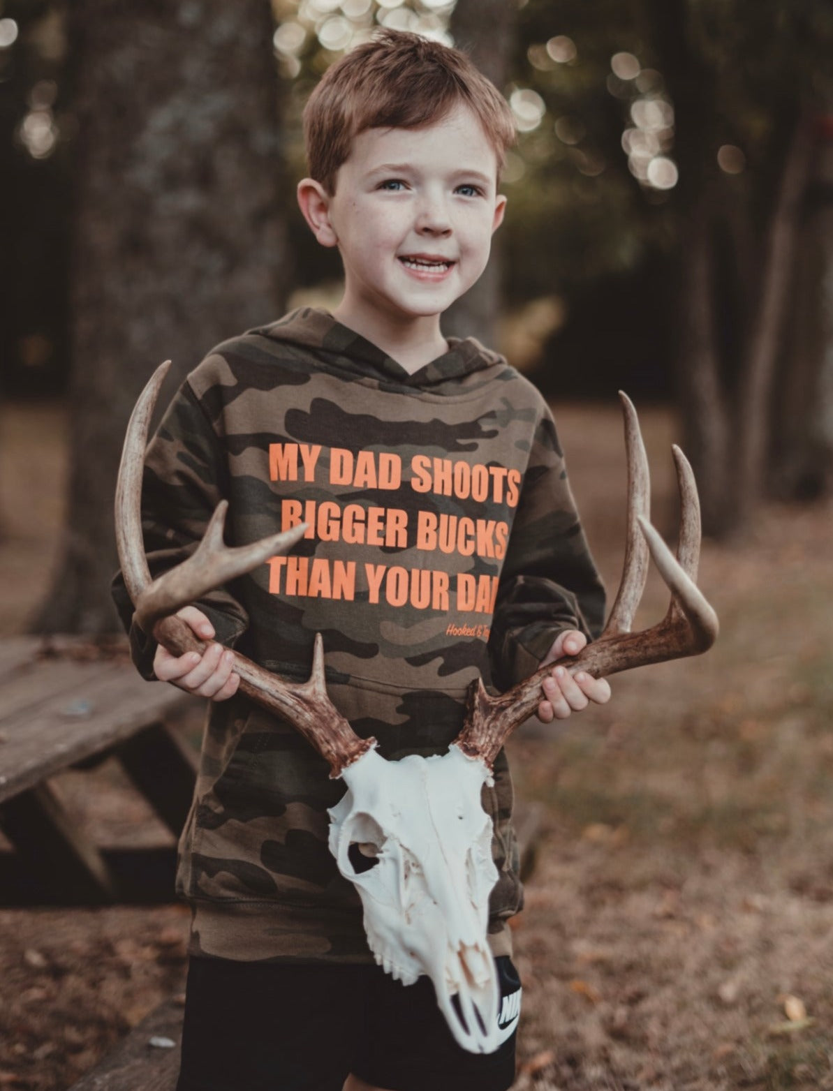Youth "My Dad Shoots Bigger Bucks Than Your Dad" Hoodie