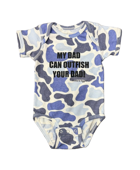 "My Dad Can Outfish Your Dad" Onesie