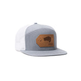 Largemouth Bass - 7 Panel Flat Bill Hat