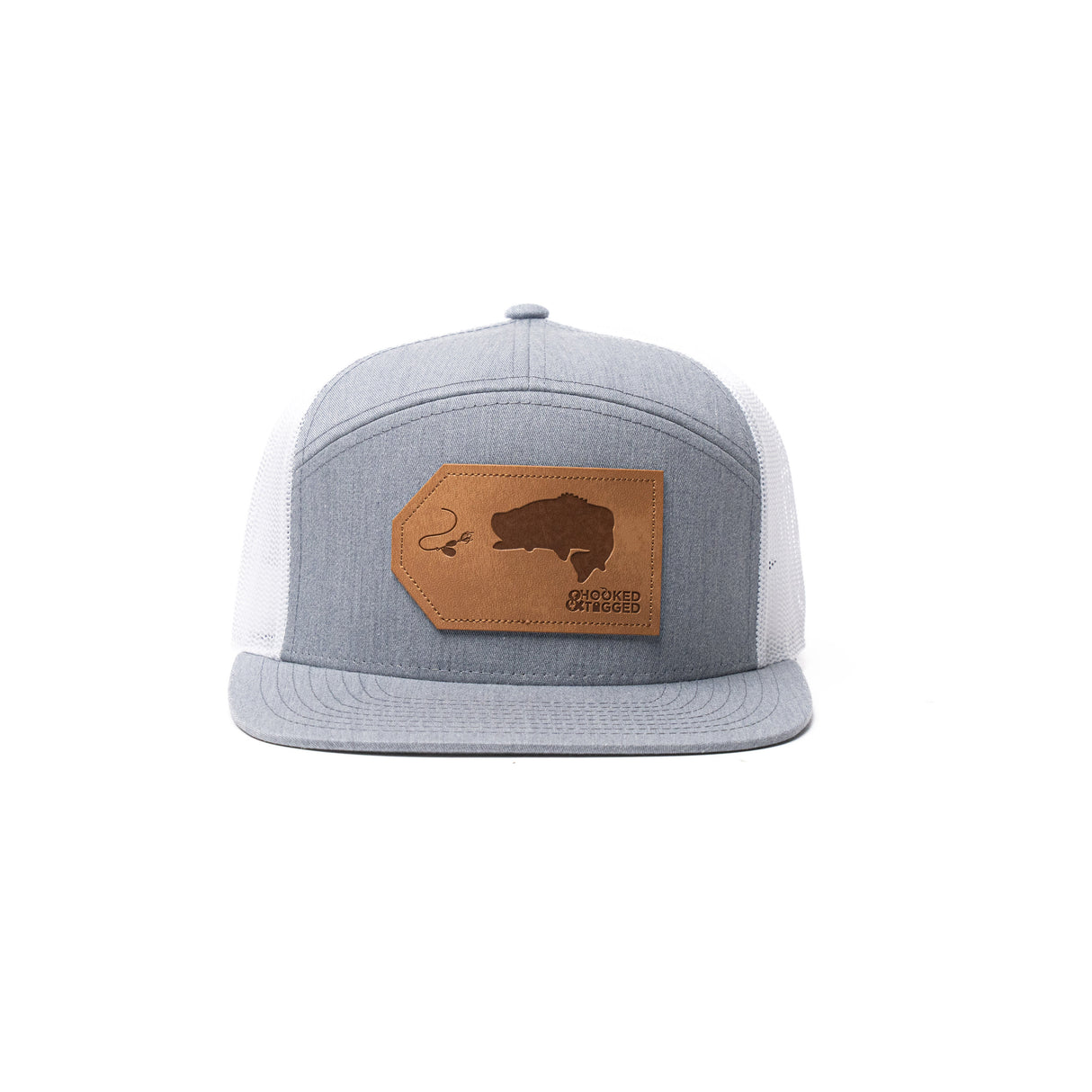 Largemouth Bass - 7 Panel Flat Bill Hat