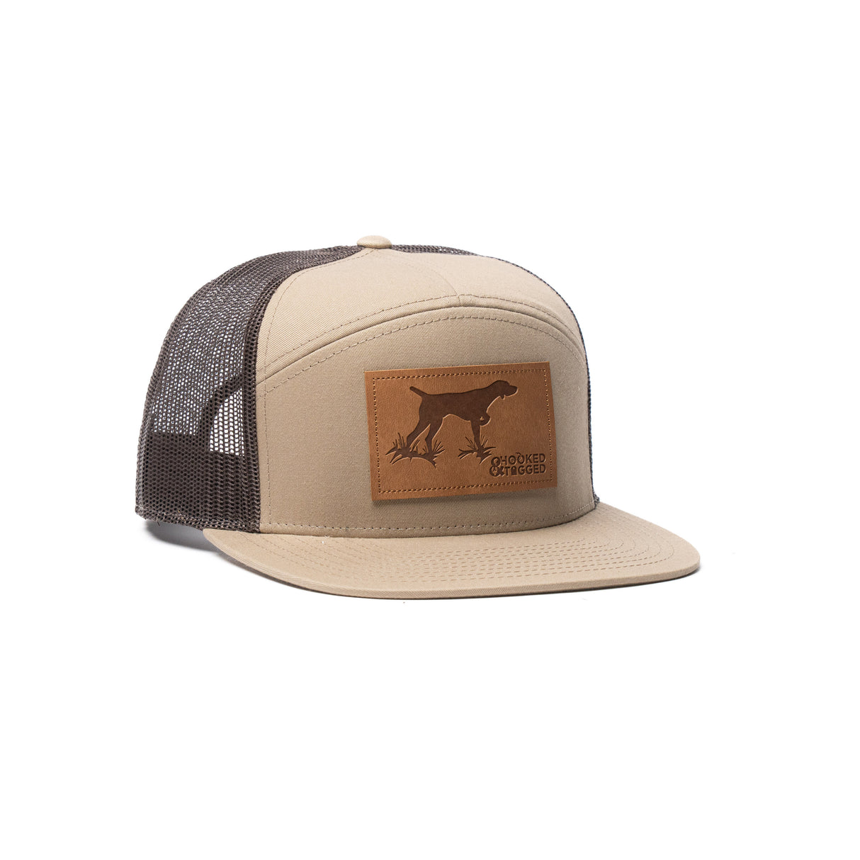 Pointer Dog - 7 Panel Flat Bill Hat