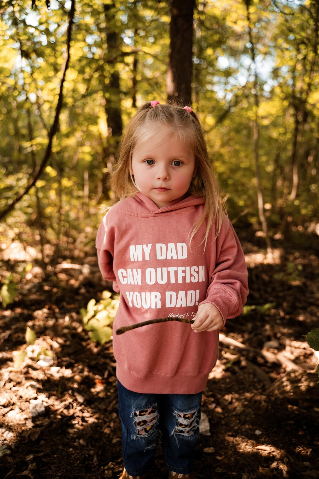 Toddler "My Dad Can Outfish Your Dad" Hoodie