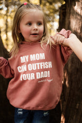 Toddler "My Mom Can Outfish Your Dad" Hoodie