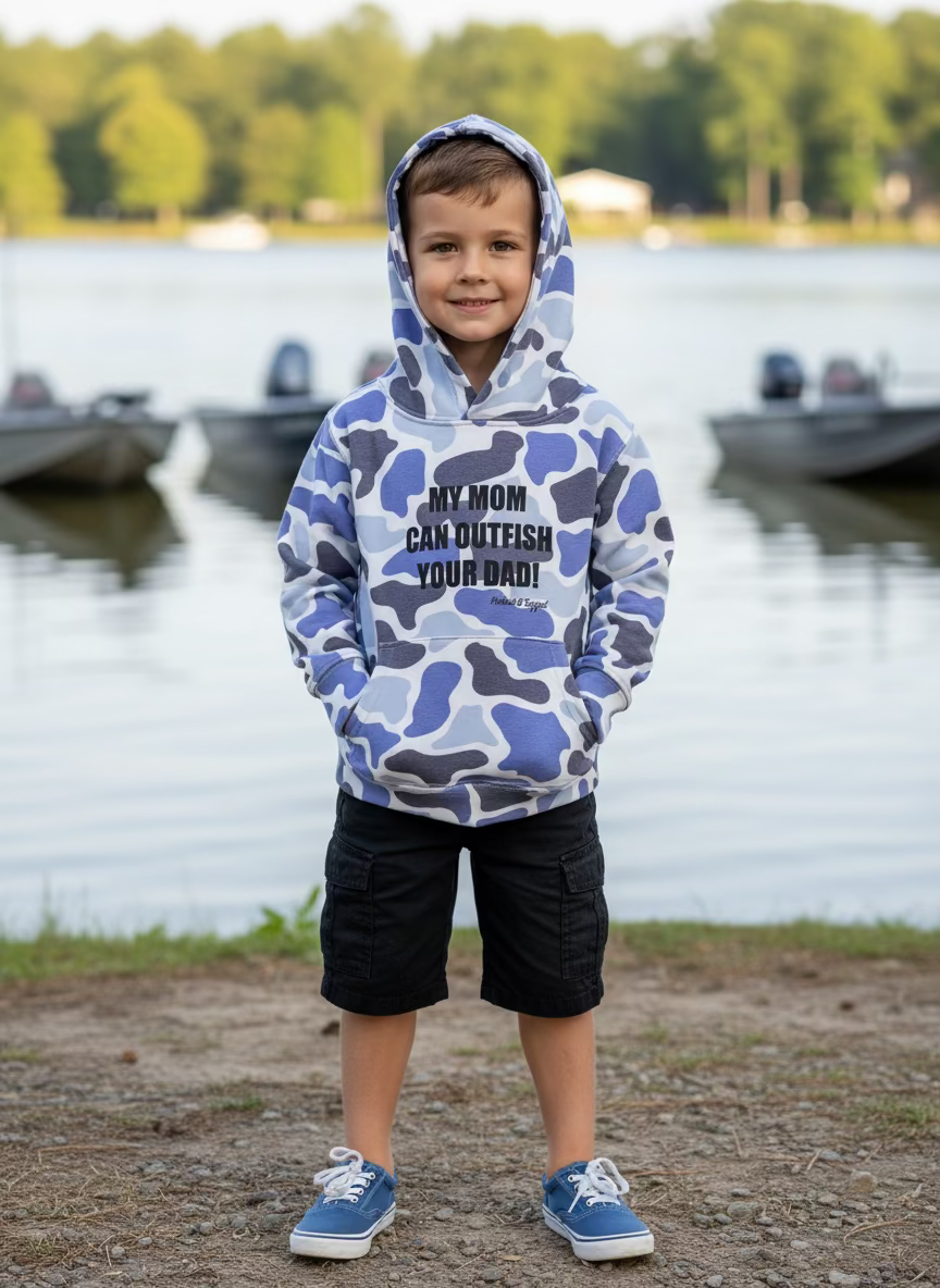 Youth "My Mom Can Outfish Your Dad" Hoodie