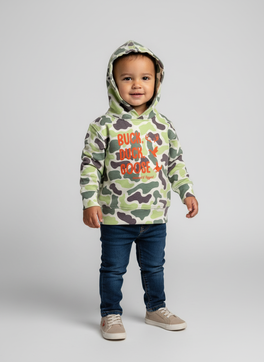 Toddler Buck, Duck, Goose Hoodie