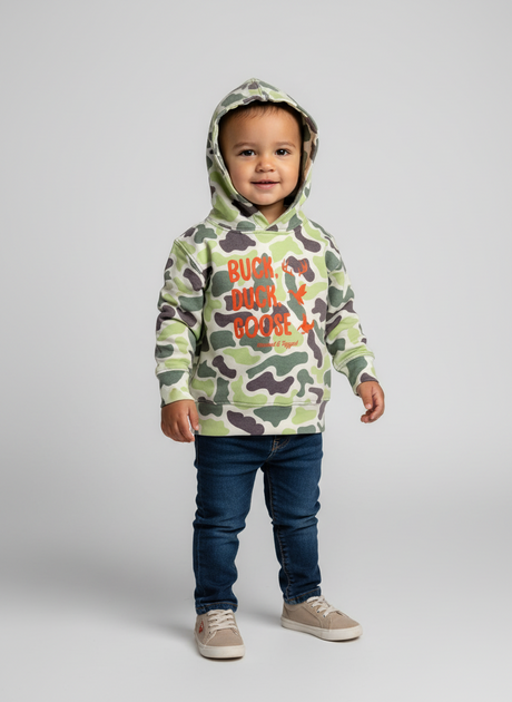 Toddler Buck, Duck, Goose Hoodie