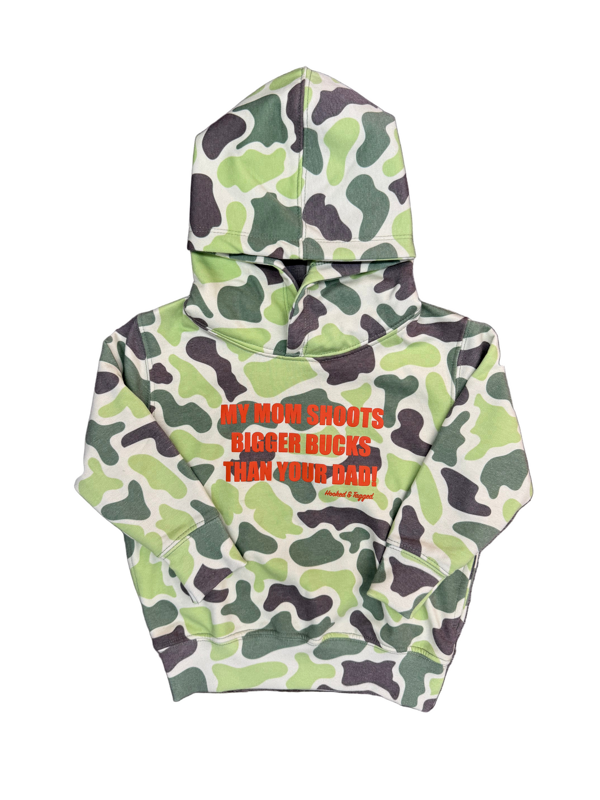 Toddler "My Mom Shoots Bigger Bucks Than Your Dad" Hoodie