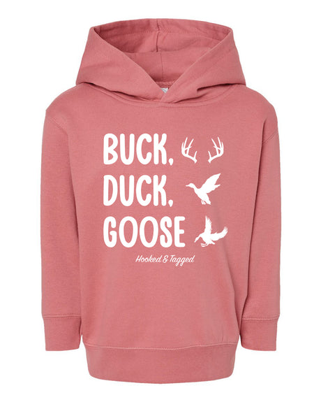 Toddler Buck, Duck, Goose Hoodie