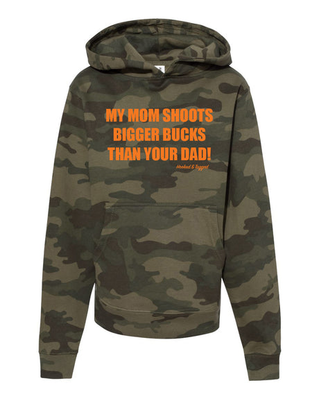 *SALE* Youth "My Mom Shoots Bigger Bucks Than Your Dad" Hoodie