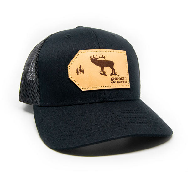 H&T Elk Patch Hat - (Curved-Brim)
