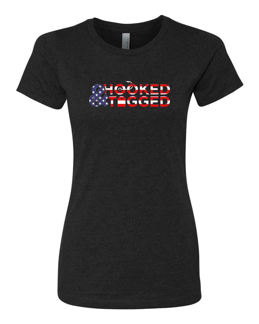 *SALE* H&T Women's American Flag Logo T-Shirt
