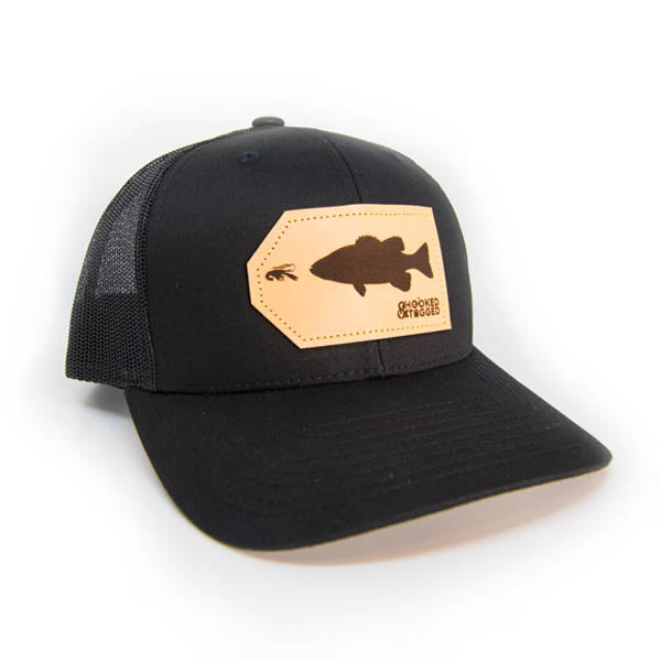 Smallmouth Bass Patch Hat Grey/ Black