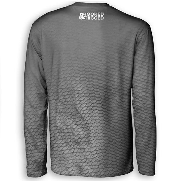 H&T Mens Fish Scales Performance Long-sleeve (Sublimated)