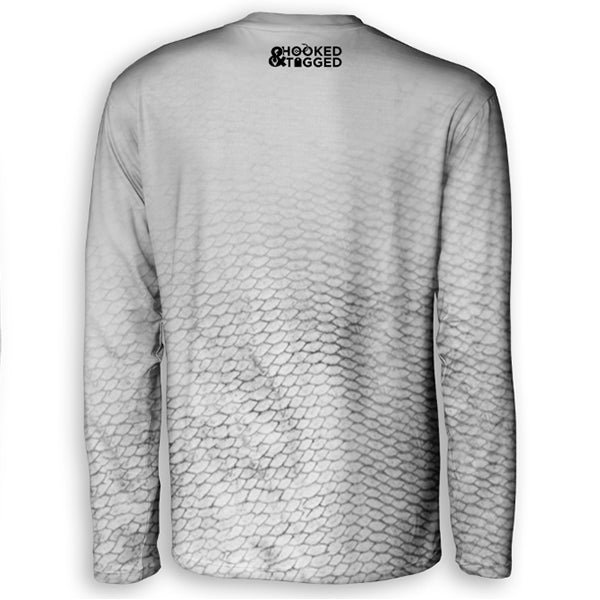 H&T Mens Fish Scales Performance Long-sleeve (Sublimated)